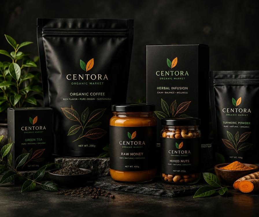 Projet conceptuel CENTORA – Market biologique